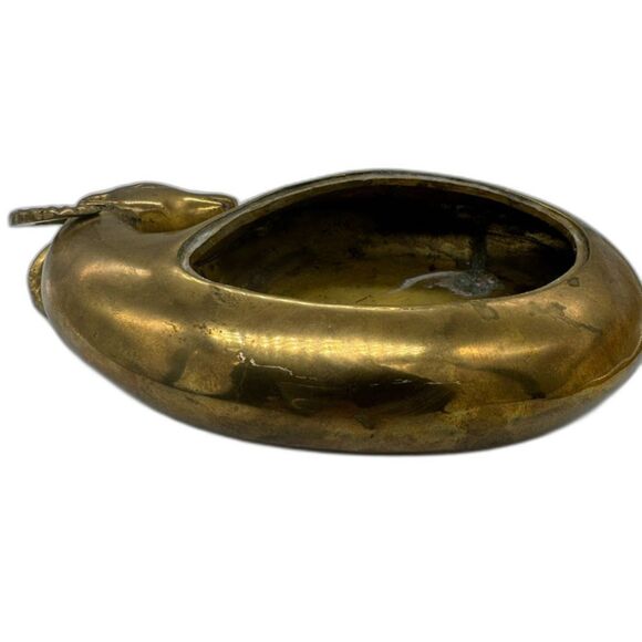 Dolbi Brass 2-Piece Dish Ram Sheep Wildlife Jewelry Dish Ashtray Centerpiece - Picture 9 of 16